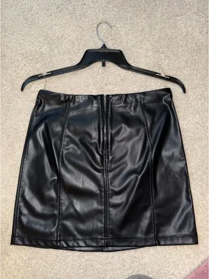 Altard State High-Waisted Faux Leather Skirt thumbnail 4