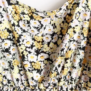 Social Standard by Sanctuary Tiered Yellow Floral Long Dress Smocked Back XL thumbnail 7
