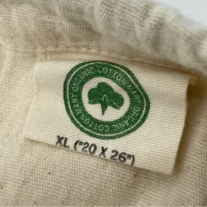 Organic Cotton Dust Cover‎ Bag Purse Shoe Cover Travel Storage Natural Color thumbnail 3