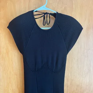 FUTURE COLLECTIVE Backless Black Dress‎ Size XXS thumbnail 2