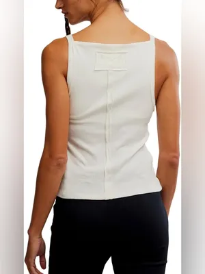 NWT Free People We The Free Mia Tank - Ivory - XS thumbnail 8
