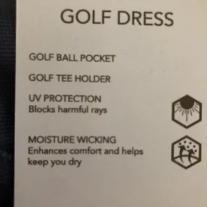 AVIA Womens Golf Dress Size Medium Navy Golf Ball Pocket Tee Holder New thumbnail 8