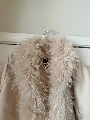 Love Tree Tan Furry Trim Jacket thumbnail 2