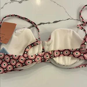 Shade & Shore Pink Floral Bikini Top 36 B thumbnail 4