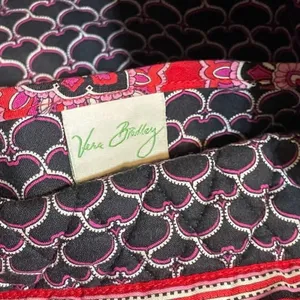 Vera Bradley Frankly Scarlet Quilted Tote Bag Red Paisley Travel Tote thumbnail 7