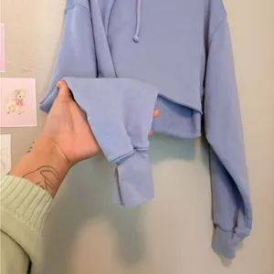 TNA Aritzia Lavender Cropped AiryAF Fleece Hoodie 1 XL thumbnail 3