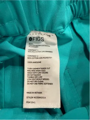 FIGS Technical Collection Scrub Pants Womens XS Seafoam Teal Green Jogger Cargo thumbnail 8