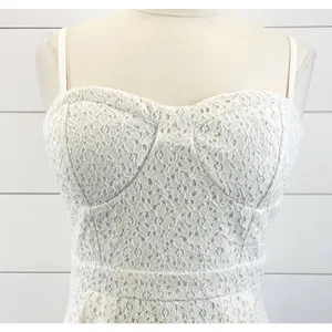 American Eagle Womens Dress Sz 12 Corset Eyelet Lace Coquette‎ Cottagecore Party thumbnail 3