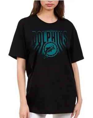 NWT Junk Food NFL Miami Dolphins Team Spotlight T-Shirt Black Large thumbnail 1