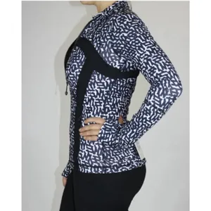 Lululemon Define Jacket Size 8 Net Pop White Black Luon Coat Yoga Gym Hiking thumbnail 2