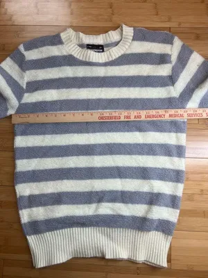 Vintage PulloverDimension By Milford Womens cream &grey|USA Made Crewneck|Size:M thumbnail 11