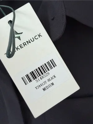 Tuckernuck Trapeze A-Line Black Crepe along Sleeve Button Down Blouse Top medium thumbnail 5