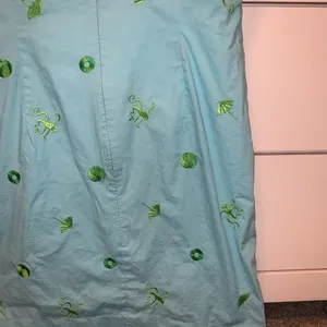 Lilly Pulitzer blue dress with green embroidery thumbnail 6