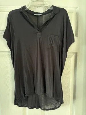 Esley Basic Black Polo - Size Small thumbnail 1