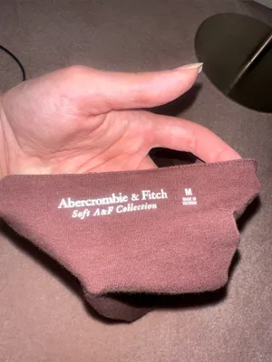 Abercrombie & Fitch Soft A&F Collection Chocolate Brown Spaghetti Strap Bodysuit thumbnail 3