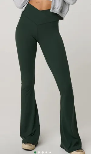 Aerie Flare Crossover Leggings High-Waisted thumbnail 1