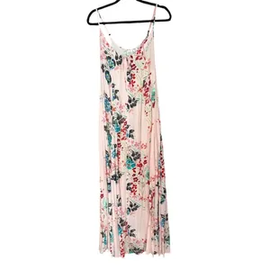 Somedays Lovin Golden Fields Pink Floral Maxi Dress Size M thumbnail 4