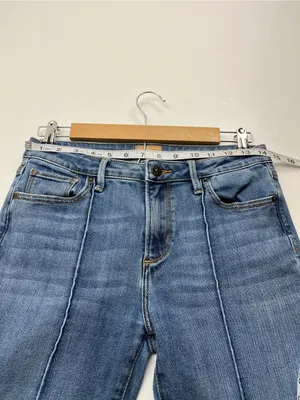 Driftwood Rosie Womens Blue Flare Denim Jeans Size‎ 27 Boho Bohemian Pockets thumbnail 5