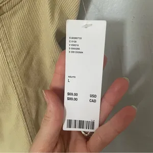Urban Outfitters Corduroy Tank Tan Mini Dress with Back Cutout NWT size Large‎ thumbnail 5