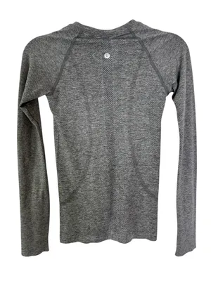 Lululemon Swiftly Tech Long Sleeve 2.0 Race with Thumb Cuffs Gray Size 4 thumbnail 6