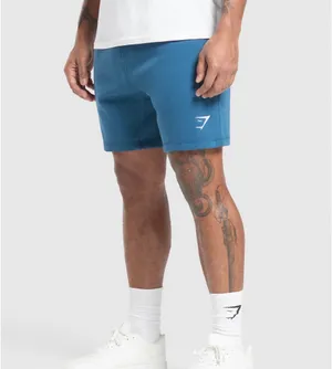 Gymshark M Iceberg Blue Crest 7” Shorts thumbnail 1