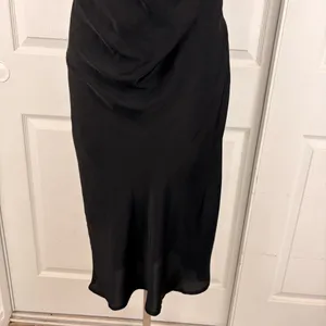 Urban Outfitters black criss-cross back maxi slip dress thumbnail 4