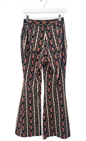 LoveShackFancy Meyerson Flare Pant vintage floral stripe‎ sz 00 thumbnail 2