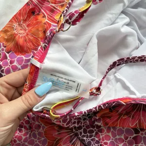 NWT Simply Fit Tropical Tankini Top Swimsuit Womens‎ Large Floral Pink Feminine thumbnail 8