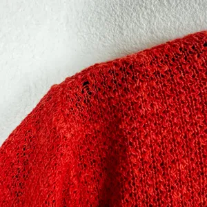 Free People Ribbed Knit Cardigan Orange Button Front Size‎ Medium thumbnail 4