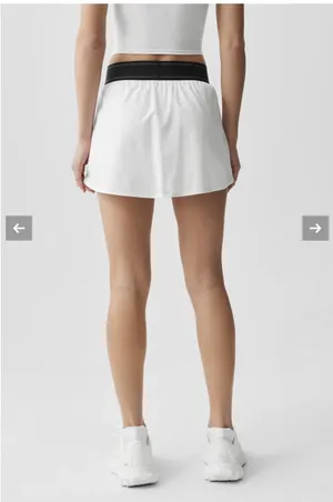 White Alo Match Yoga Point Tennis Skirt M thumbnail 2