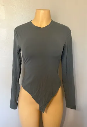SKIMS Long Sleeve Bodysuit in zircon - Women's Top thumbnail 1