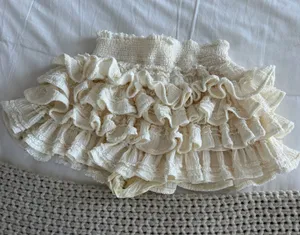 Ruffle shorts White thumbnail 1