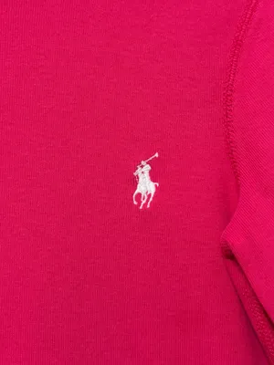 Ralph Lauren Pink Women’s Long Sleeve Shirt Size Large Cotton Knit Top Luxury thumbnail 5
