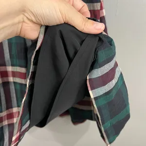 Cremieux Plaid Skirt Women 12 Green Burgundy Good Pleated A-Line Knee Length thumbnail 5