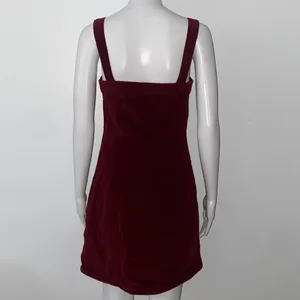 Hollister Maroon Corduroy Button-Down Dress thumbnail 5