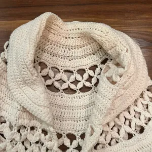 Source Unknown Vintage knitted shawl cardigan BOHO thumbnail 2