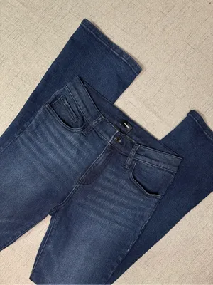 Express Women's Dark Wash Slim Bootcut Jeans - Distressed- Size 6 thumbnail 10
