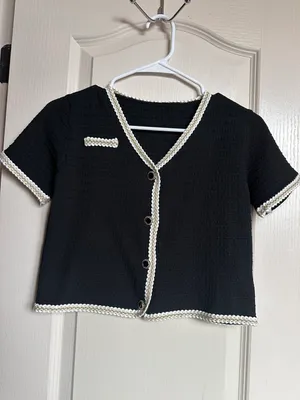 Tweed Top Black Size XS thumbnail 2