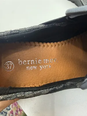 bernie mev. Gray and Black Slip-On Wedge Sneakers size 37 thumbnail 8