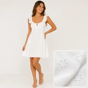 Princess Polly Besiana Broderie Anglaise Mini Sundress Sz 10 White Eyelet Ruffle thumbnail 2