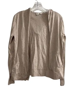 GAP Women's Hooded Open Cardigan Beige Long Sleeve‎ Size S thumbnail 1