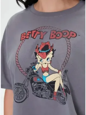 Betty Boop Women’s Tee with White Logo L thumbnail 5