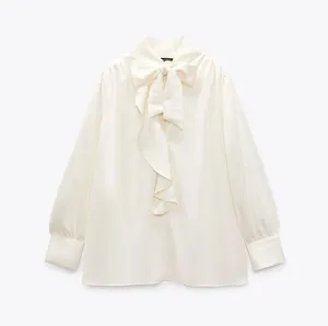Zara Tie Neck Top thumbnail 1