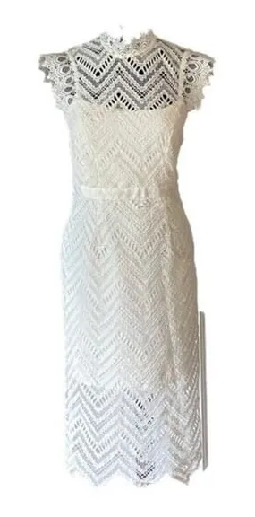 Bardot Imogen Ivory Lace‎ Cocktail Dress Si… thumbnail 1