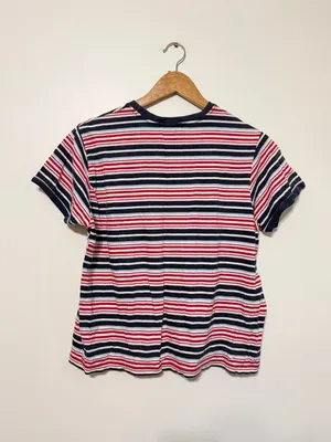 Ralph Lauren Striped Tee Size Medium Women’s Vintage Y2K Cotton Rugby USA Shirt thumbnail 9