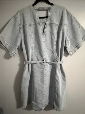 Habitual Light Blue Denim Mini Skirt with Slim Belt thumbnail 4