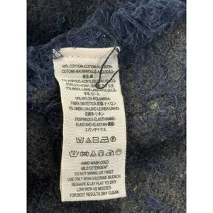 Free People Fuzzy Stripe‎ Button Front Cardigan Blue Olive Green Women's S thumbnail 10