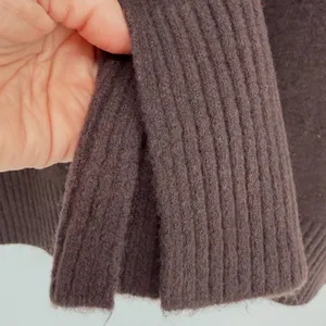 Cyrus Oversized Sweater Women XS Brown Wool Blend Minimalist Earthy Loungewear thumbnail 8