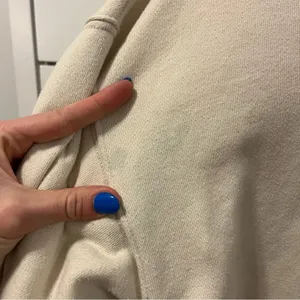 Aerie Cream Side Ruched Hoodie thumbnail 6