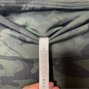 Lululemon Fast and Free HR Shorts in Incognito Camo Multi Gator Green sz 8 thumbnail 6
